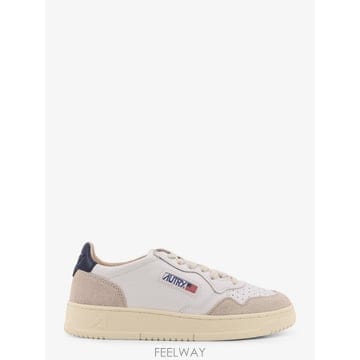 오트리 MEDALIST 레더 스니커즈 AULMLS28WHT BLUE B0652283704