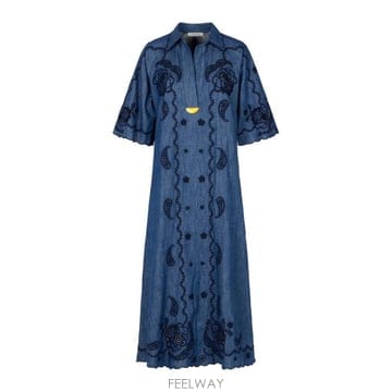 26FW 짐머만 미디 원피스 8358DSS261 RWBLU Railway Blue