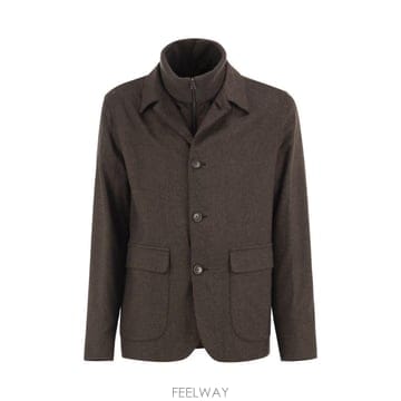 Herno 26FW ������ ��ũ �� ĳ�ù̾� tailored ���� with removable inner bib GA0026FW ������ ��ũ �� ĳ�ù̾� tailored ���� with remova