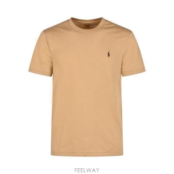 26FW 폴로 랄프로렌 포니로고 자수 반팔 티셔츠 710671438 527 VINTAGE KHAKI C888