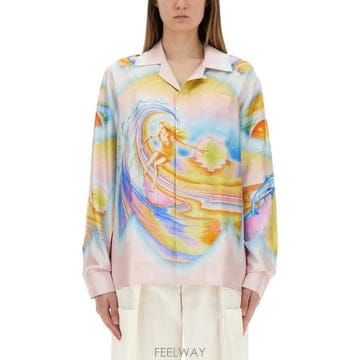CASABLANCA 25SS CASABLANCA PSYCHEDELIC NIRVANA ���� UWS25SH00605PSYCHEDEL25SS CASABLANCA PSYCHEDELIC NIRVANA ���� UWS25SH00605P