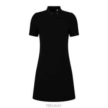 26FW 쿠레쥬 미디 원피스 326CRO920PL0159 9999 Black
