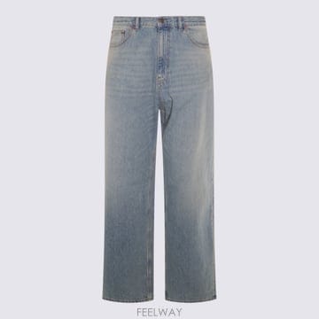 Valentino 25SS Valentino Light ���� jeans with washed effect 6V0DE04NAV425SS Valentino Light ���� jeans with washed effect 6V0