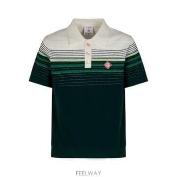 CASABLANCA 26FW ī�����ī ���� Ƽ���� MPF26KW142201 WHITE GREEN26FW ī�����ī ���� Ƽ���� MPF26KW142201 WHITE GREEN