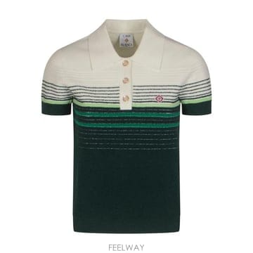 CASABLANCA 26FW ī�����ī ���� Ƽ���� WPF26KW139501 WHITE GREEN26FW ī�����ī ���� Ƽ���� WPF26KW139501 WHITE GREEN