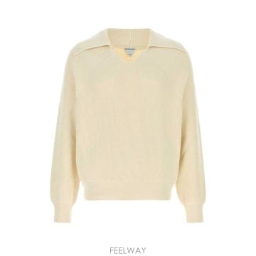 25SS 보테가 베네타 크림 코튼 블렌드 스웨터 820504V59X09071 TP578408315