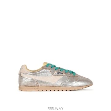 26FW 오트리 WINDSPIN 윈드스핀 스니커즈 WSLW XA01 LEA VIPRINT SILVER WHT