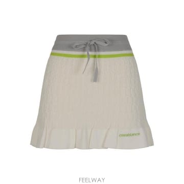 26SS 카사블랑카 미디 스커트 WSP26KW124801 White