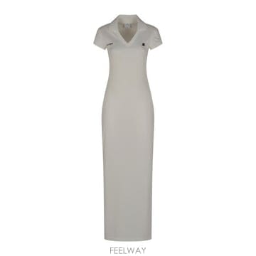 26SS 쿠레쥬 스포츠 폴로 롱 드레스 126JRO807JS0195 0098 HERITAGE WHITE BL