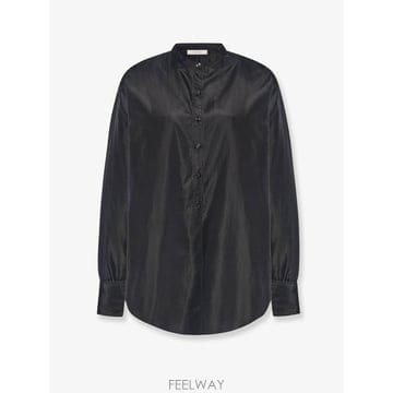 더 로우 룰라 실크 셔츠 R000560W4640BLK B0652283839