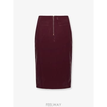 셀프 포트레이트 비닐 미디 스커트 AW26080MSKPUPURPLE B0652283852