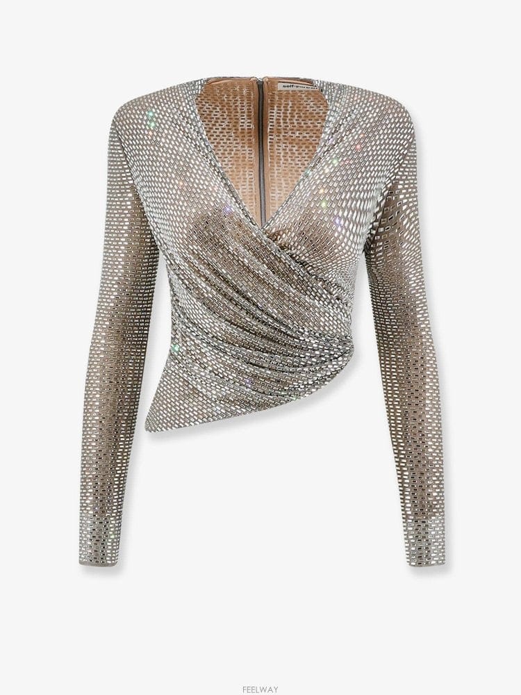Self Portrait ���� ��Ʈ����Ʈ �޽� ž WITH �ÿ��� RHINESTONES AW B0652283856���� ��Ʈ����Ʈ �޽� ž WITH �ÿ��� RHINESTONES AW B06