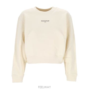 26SS Maison Kitsune 로고 크루넥 스웨트 셔츠 QW00300KM03410063 TP571569