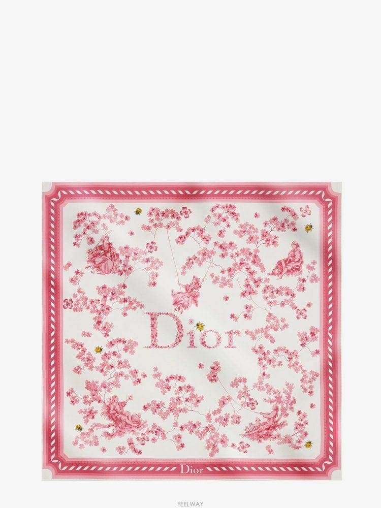 DIOR ��� ��ũ ��ī�� WITH TOILE �� JOUY CLOVER 90 B0652283897��� ��ũ ��ī�� WITH TOILE �� JOUY CLOVER 90 B0652283