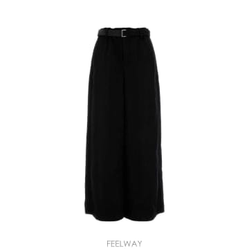 24FW 사카이 블랙 울 와이드 레그 pant 2407336001 TP579251087