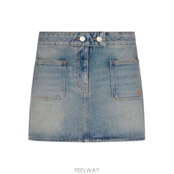 COURREGES 26SS ������ �ñ״�ó ���� �̴� ��ĿƮ 126DJU342DE0058 7055 DENIM BLEU DELA26SS ������ �ñ״�ó ���� �̴� ��ĿƮ 126DJU342DE0058 