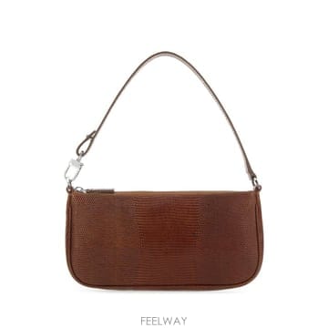 BY FAR 24SS ������ Borsa a spalla Rachel in pelle marrone 21CRRCLSTNFM24SS ������ Borsa a spalla Rachel in pelle marrone 21C