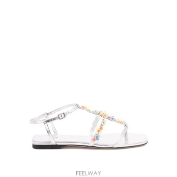 Jimmy Choo 25FW ������ Silver nappa ���� Daisy ���� GWYNDAISYFLATEQNSILVERMULT25FW ������ Silver nappa ���� Daisy ���� GWYNDAISYFLAT