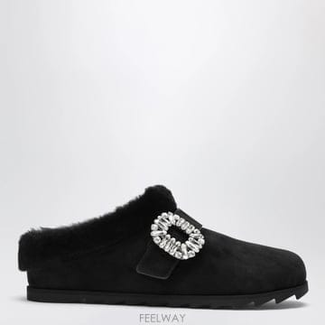 26 F/W 로저 비비에 블랙 스웨이드 벨레 VIVIER 버클 뮬 R B0052284463