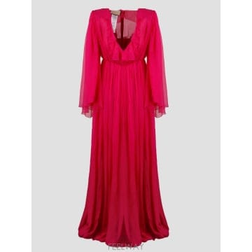 GUCCI 22FW ���� ���� Chiffon ��ũ �巹�� Donna 697432ZHS575697 TP57211615122FW ���� ���� Chiffon ��ũ �巹�� Donna 697432ZHS5756