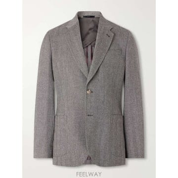 폴 스미스 울 & 캐시미어블렌드 헤링본 수트 자켓 M1R2339W0 B0082284646