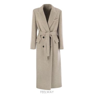 Brunello Cucinelli 25FW ���ڷ� ��ġ�ڸ� Double breasted ��Ʈ in virgin �� �� ĳ�ù̾� cloth w25FW ���ڷ� ��ġ�ڸ� Double breasted ��Ʈ in virgin 