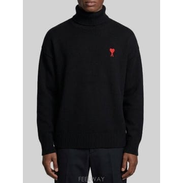 26 F/W 아미 아미 드 꾀흐 터틀넥 스웨터 HKS827001009 B0022284858