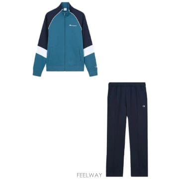 Champion CHAMPION TUTA UOMO FLEECE 222692BS133BLU TP581462810CHAMPION TUTA UOMO FLEECE 222692BS133BLU TP581462810