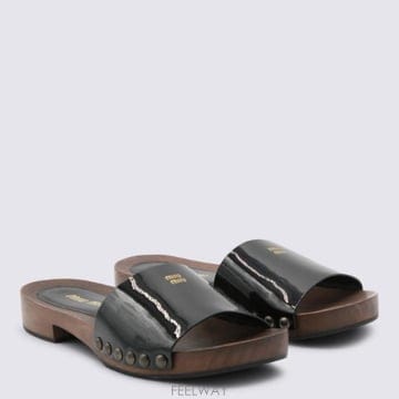 Miu Miu 26SS �̿�̿� patent ���� clogs 5Z425EFA030069F0002 TP57819101726SS �̿�̿� patent ���� clogs 5Z425EFA030069F0002 TP