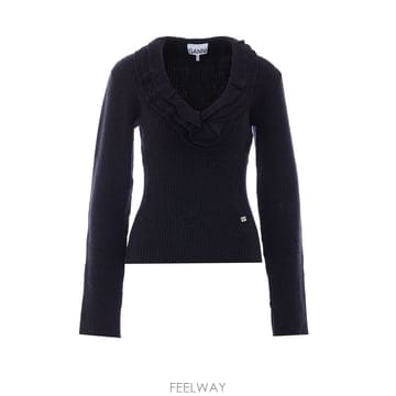 26 F/W 가니 프릴 스웨터 A1040528/252 B0012284551