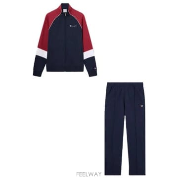 Champion CHAMPION TUTA UOMO FLEECE 222692BS501ROSSOBLU TP581462761CHAMPION TUTA UOMO FLEECE 222692BS501ROSSOBLU TP581462