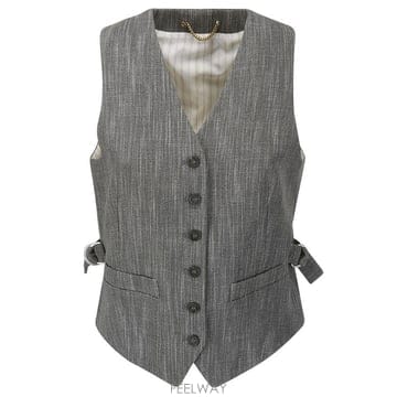 Golden Goose 24SS ��籸�� Gilet grigio gessato GWP01692P00135581242 TP57818924SS ��籸�� Gilet grigio gessato GWP01692P0013558124
