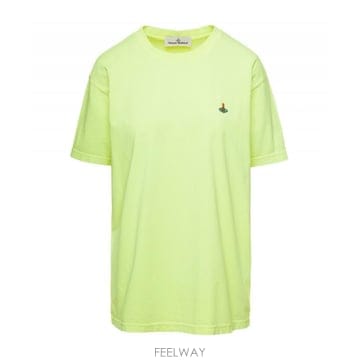 ViVienne westwood 23SS ���� ����Ʈ��� ũ��� T ���� with Embroidered Orb �ΰ� in ���ο� ��ư Ma23SS ���� ����Ʈ��� ũ��� T ���� with Embroidered 