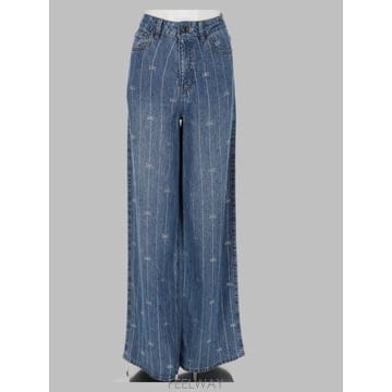 26 F/W 셀프 포트레이트 진 인 데님 콘 스트라스 PF26-826 B0042272870