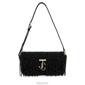 Jimmy Choo 24SS ������ ���� satin �̴� Avenue ��� �� AVENUEMINISHOULDATUBLKLIGO24SS ������ ���� satin �̴� Avenue ��� �� AVENUEMINIS