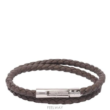 26FW 토즈 브라운 우븐 레더 더블 wrap 브레이스렛 XEMB1900200FLRS800 TP5779898