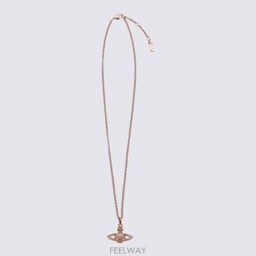 26FW 비비안 웨스트우드 Rose 골드톤 미니 Bas Relief Pendant 목걸이 6302008602