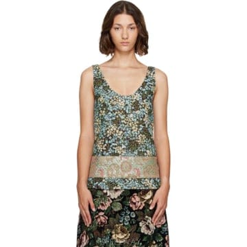 Dries Van Noten 26 FW �帮���ݳ�ư ���� �÷η� ž 262358F11100926 FW �帮���ݳ�ư ���� �÷η� ž 262358F111009