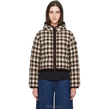Moncler 26 FW ��Ŭ���� ������   ���� üũ �۽�Ʈ���� �ٿ� ��Ŷ 262111F06101026 FW ��Ŭ���� ������   ���� üũ �۽�Ʈ���� �ٿ� ��