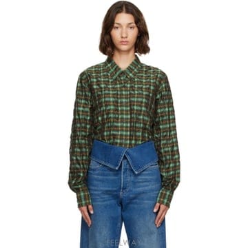 Dries Van Noten 26 FW �帮���ݳ�ư īŰ üũ ���� 262358F10902326 FW �帮���ݳ�ư īŰ üũ ���� 262358F109023