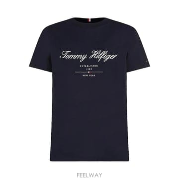 26 FW 타미힐피거 스크립트 로고 티셔츠 MW0MW33691 TP458261176