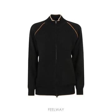 26 FW 키톤 배색 트리밍 집업 가디건 D62940K0584L03NERO TP457110183