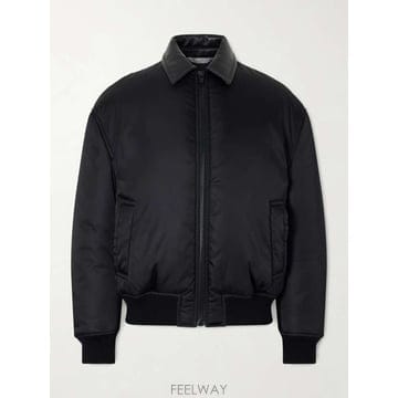 발렌시아가 COCCON 레더 패딩 쉘 봄버 자켓 A009J9TUO2 B0082284708