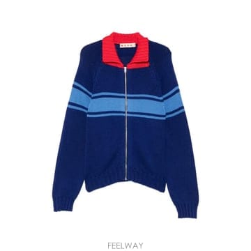 26 FW 마르니 스트라이프 집업 가디건 CDMG0193Q0UFC851 TP455732674
