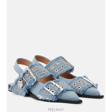 GANNI ������� ���� Feminine Buckle ���� �߷����� �÷�������� ���� Feminine Buckle ���� �߷����� �÷�