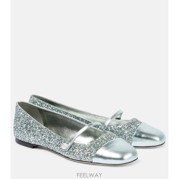 Jimmy Choo ������� ������ Elisa ���� Ʈ���� �۸��� �߷� �÷�������� ������ Elisa ���� Ʈ���� �۸��� �߷� �÷�