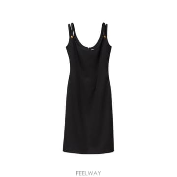 26 FW 베르사체 울 그랑 드 푸드르 미디 드레스 10267001A17793 TP457849218