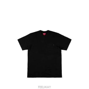 당일배송 슈프림 체스트 포켓  블랙  셔츠