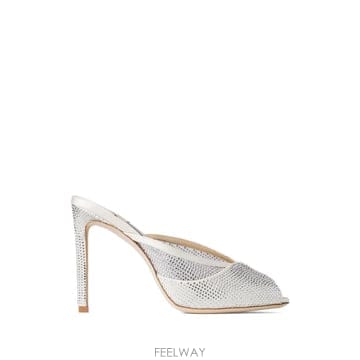 Jimmy Choo 26 FW ������ �긮��Ʈ ũ������ ��� �� �� 100mm BRIGITTEMULE100FJZ TP45420126 FW ������ �긮��Ʈ ũ������ ��� �� �� 100mm BRIGIT