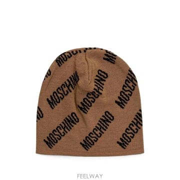 26 FW 모스키노 logo print beanie hat M585960112 TP458133548